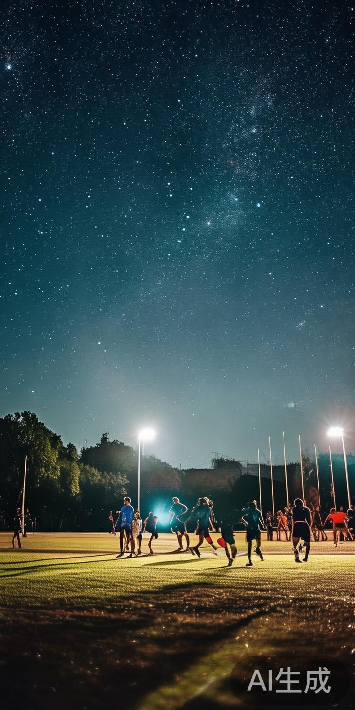 在璀璨星空下展开体育活动是一项既令人兴奋又充满挑战